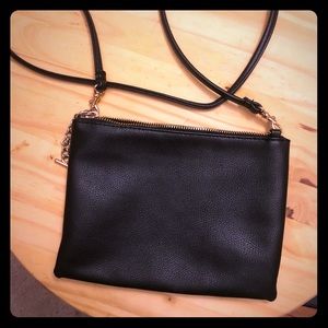 Black H&M cross body or clutch w/ removable strap
